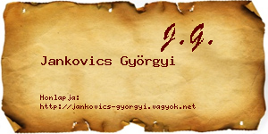 Jankovics Györgyi névjegykártya
